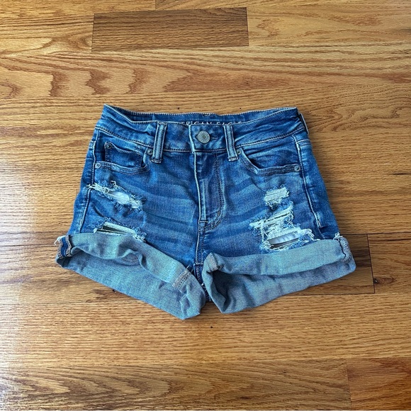 American Eagle Ne(x)t Level High-Waisted Denim Short - Picture 3 of 7